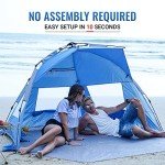 Pop Up Beach Tent for 3-4 People, Lightweight