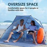 Pop Up Beach Tent for 3-4 People, Lightweight