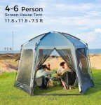 KingCamp 12x12 FT Instant Screen Tent for Outdoors