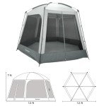 KingCamp 12x12 FT Instant Screen Tent for Outdoors