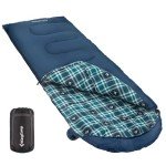 KingCamp Flannel-Lined Winter Sleeping Bag for Adults