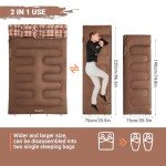 KingCamp 54F Queen Double Sleeping Bags for Couples