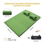KingCamp Double Self-Inflating Sleeping Pad with Pillows