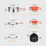 Lightweight Stainless Steel Camping Cookware Set
