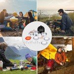 KingCamp 25pc Backpacking Cookware Set for 3-4