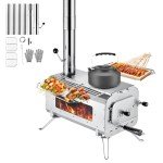 Foldable Camping Stove with Large Firebox