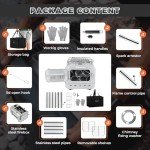 Foldable Camping Stove with Large Firebox