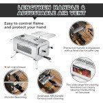 Foldable Camping Stove with Large Firebox