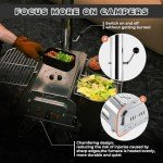 Foldable Camping Stove with Large Firebox