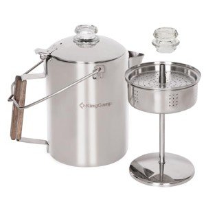 KingCamp Stainless Steel Percolator Coffee Pot for Camping