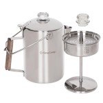 KingCamp Stainless Steel Percolator Coffee Pot for Camping