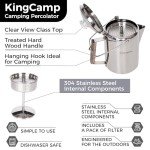 KingCamp Stainless Steel Percolator Coffee Pot for Camping