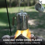 KingCamp Stainless Steel Percolator Coffee Pot for Camping