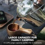 KingCamp Stainless Steel Percolator Coffee Pot for Camping