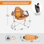 KingCamp Adjustable Hammock Chair with Cup Holder