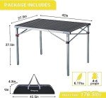 KingCamp Folding Aluminum Picnic and Camping Table