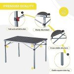 KingCamp Folding Aluminum Picnic and Camping Table