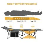 KingCamp Heavy Duty Portable Camping Cot for Adults
