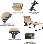 KingCamp Foldable Reclining Lounge Chairs - 2 Pack