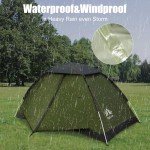 Night Cat Lightweight Waterproof Backpacking Tent for Two