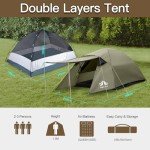 Night Cat 2-3 Person Waterproof Camping Tent