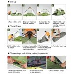 Night Cat Instant Pop-Up Tent for 2-3 People