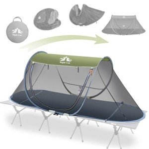 Night Cat Pop-up Mosquito Tent for One Person
