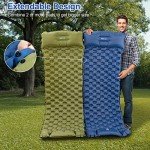 Night Cat Inflatable Sleeping Pad with Pillow 77"x25.5