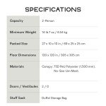 NEMO Victory Screenhouse Camp Shelter - Fog/Olive