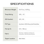 NEMO Jazz Double Synthetic Sleeping Bag - Lagoon/Lumen