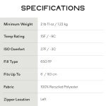 NEMO Disco Down Sleeping Bag - Ombre Blue