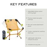 NEMO Moonlite Reclining Camp Chair - Mango/Frost