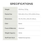 NEMO Moonlander Dual-Height Camping Table - Boreal