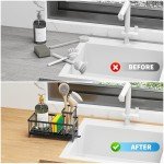 Cisily Black Kitchen Sink Caddy Organizer