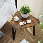 VASAGLE Industrial Nesting Coffee Table Set of 3