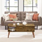 Yaheetech Lift Top Coffee Table with Hidden Storage