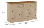 Large Industrial Style Sideboard Cabinet with Drawers