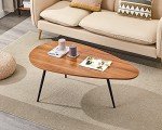 SAYGOER 42.5-Inch Mid Century Coffee Table - Walnut