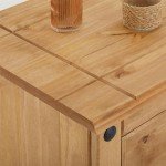 Mexican Style Solid Pine 3-Door Sideboard