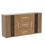 Panana LED Sideboard Cupboard with Glass Doors