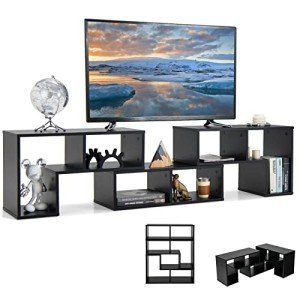 Modern Black TV Stand for 65-Inch TVs