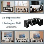 Modern Black TV Stand for 65-Inch TVs