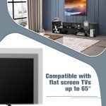Modern Black TV Stand for 65-Inch TVs