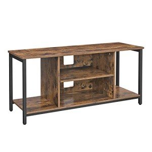 Rustic Brown and Black TV Stand for 50” TVs