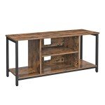 Rustic Brown and Black TV Stand for 50” TVs
