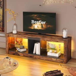 Bestier 140CM Modern TV Stand with RGB LED