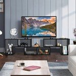 Modern Black TV Stand for 65-Inch TVs