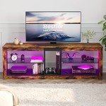 Bestier 140CM Modern TV Stand with RGB LED