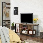 Rustic Brown and Black TV Stand for 50” TVs