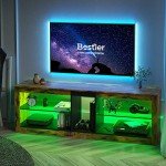 Bestier 140CM Modern TV Stand with RGB LED